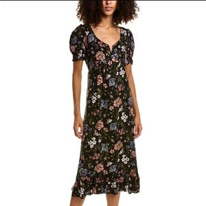 saltwater luxe los angeles black maya maxi dress size S